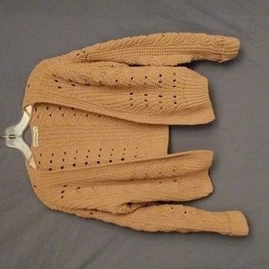 Girls Moon & Madison brown open knitted sweater size XS